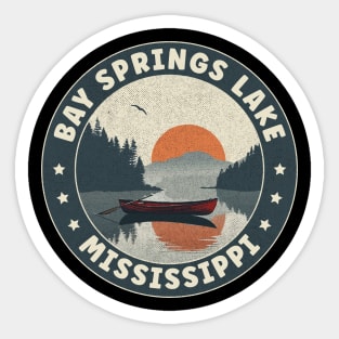 Bay Springs Lake Mississippi Sunset Sticker